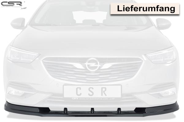 CSR Frontspoiler | Cup-Spoilerlippe mit ABE für Opel Insignia B CSL310-G Glossy schwarz Hochglanz (keine Lackierung erforderlich)