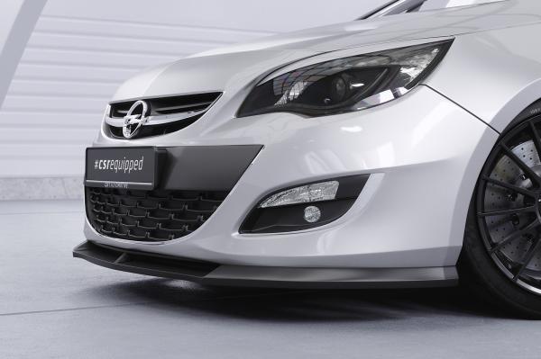 CSR Frontspoiler | Cup-Spoilerlippe mit ABE für Opel Astra J CSL311-G Glossy schwarz Hochglanz (keine Lackierung erforderlich)