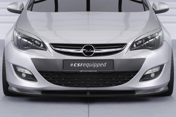 CSR Frontspoiler | Cup-Spoilerlippe mit ABE für Opel Astra J CSL311-G Glossy schwarz Hochglanz (keine Lackierung erforderlich)