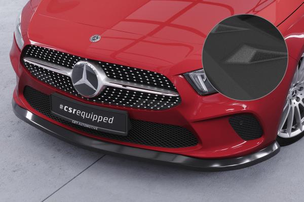 CSR Frontspoiler | Cup-Spoilerlippe mit ABE für Mercedes-Benz A-Klasse W177 CSL312-S strukturiert schwarz matt (keine Lackierung erforderlich)