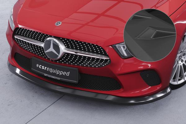 CSR Frontspoiler | Cup-Spoilerlippe mit ABE für Mercedes-Benz A-Klasse W177 CSL312-L Lackierung erforderlich (unlackiert roh)