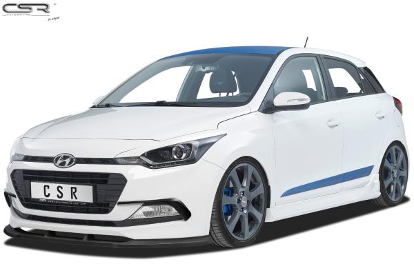 CSR Frontspoiler | Cup-Spoilerlippe mit ABE für Hyundai I20 GB CSL313-C Carbon Look Hochglanz (keine Lackierung erforderlich)