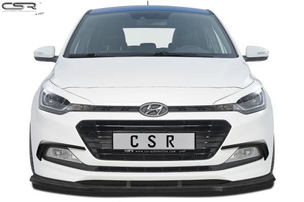 CSR Frontspoiler | Cup-Spoilerlippe mit ABE für Hyundai I20 GB CSL313-C Carbon Look Hochglanz (keine Lackierung erforderlich)