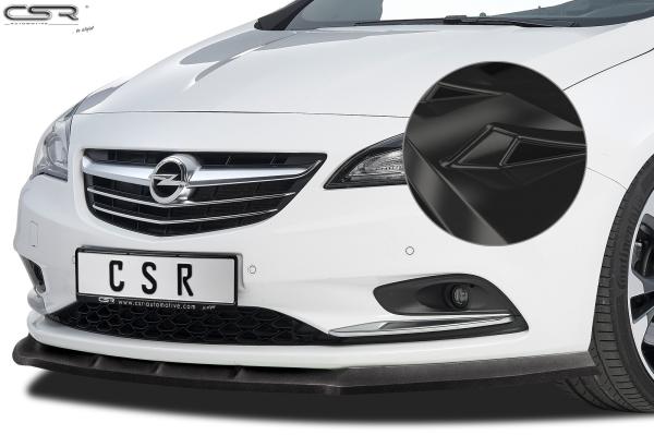 CSR Frontspoiler | Cup-Spoilerlippe mit ABE für Opel Cascada CSL314-G Glossy schwarz Hochglanz (keine Lackierung erforderlich)
