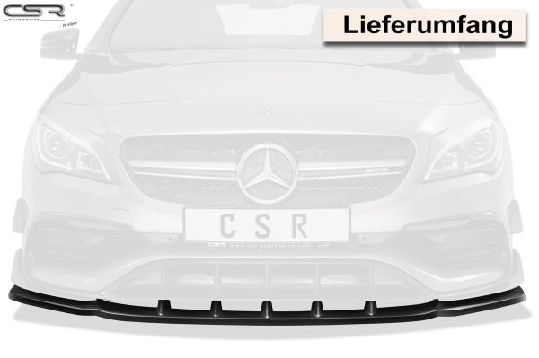 CSR Frontspoiler | Cup-Spoilerlippe mit ABE für Mercedes-Benz CLA 45 AMG / A 45 AMG 117 CSL315-L Lackierung erforderlich (unlackiert roh)