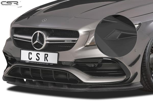 CSR Frontspoiler | Cup-Spoilerlippe mit ABE für Mercedes-Benz CLA 45 AMG / A 45 AMG 117 CSL315-L Lackierung erforderlich (unlackiert roh)