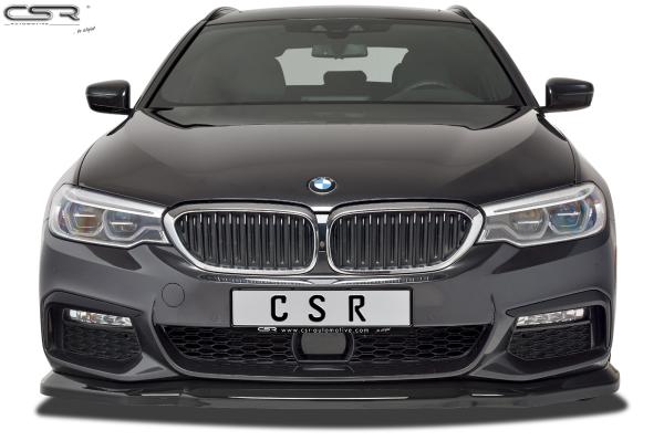 CSR Frontspoiler | Cup-Spoilerlippe mit ABE für BMW 5er G30/G31 M-Paket CSL316-S strukturiert schwarz matt (keine Lackierung erforderlich)