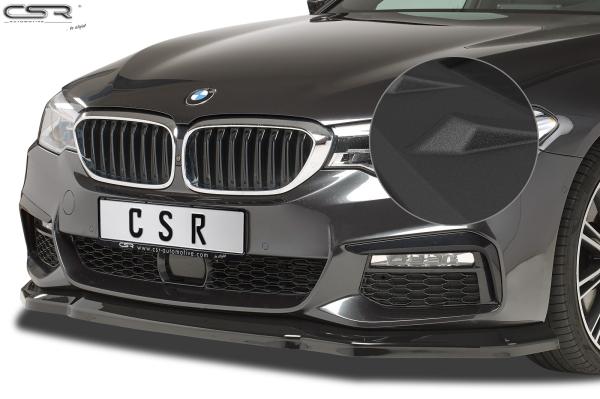 CSR Frontspoiler | Cup-Spoilerlippe mit ABE für BMW 5er G30/G31 M-Paket CSL316-S strukturiert schwarz matt (keine Lackierung erforderlich)