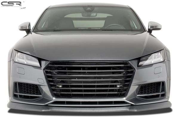 CSR Frontspoiler | Cup-Spoilerlippe mit ABE für Audi TTS FV/8S CSL320-G Glossy schwarz Hochglanz (keine Lackierung erforderlich)