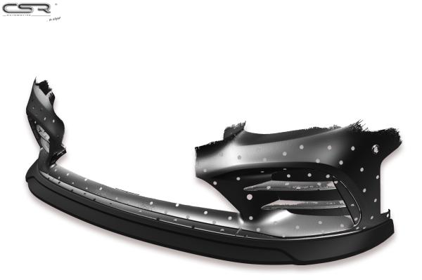 CSR Frontspoiler | Cup-Spoilerlippe mit ABE für Mercedes-Benz C43 AMG 205 CSL323-C Carbon Look Hochglanz (keine Lackierung erforderlich)