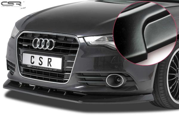 CSR Frontspoiler | Cup-Spoilerlippe mit ABE für Audi A6 C7 4G CSL325-L Lackierung erforderlich (unlackiert roh)