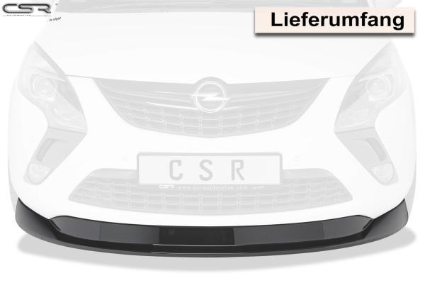CSR Frontspoiler | Cup-Spoilerlippe mit ABE für Opel Zafira C CSL326-G Glossy schwarz Hochglanz (keine Lackierung erforderlich)