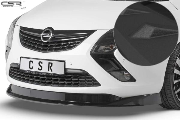 CSR Frontspoiler | Cup-Spoilerlippe mit ABE für Opel Zafira C Tourer CSL326-S strukturiert schwarz matt (keine Lackierung erforderlich)