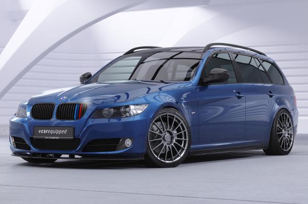 CSR Frontspoiler | Cup-Spoilerlippe mit ABE für BMW E90 / E91 LCI CSL327-L Lackierung erforderlich (unlackiert roh)