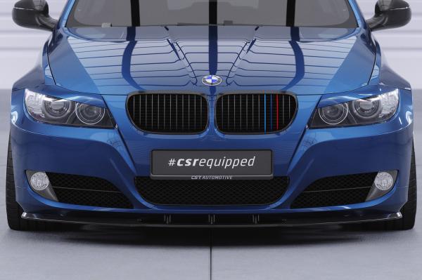CSR Frontspoiler | Cup-Spoilerlippe mit ABE für BMW E90 / E91 LCI CSL327-L Lackierung erforderlich (unlackiert roh)