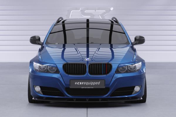 CSR Frontspoiler | Cup-Spoilerlippe mit ABE für BMW E90 / E91 LCI CSL327-L Lackierung erforderlich (unlackiert roh)