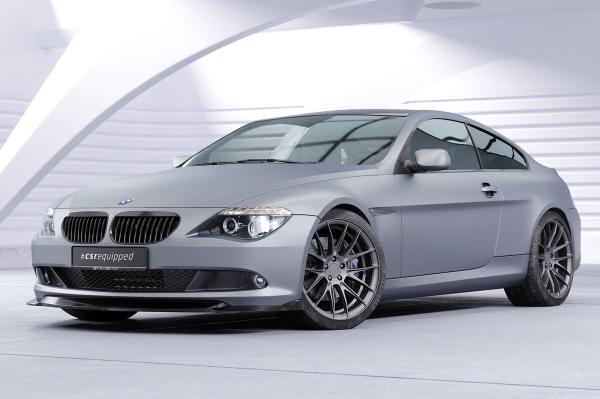 CSR Frontspoiler | Cup-Spoilerlippe mit ABE für BMW 6er E63/E64 LCI CSL329-G Glossy schwarz Hochglanz (keine Lackierung erforderlich)