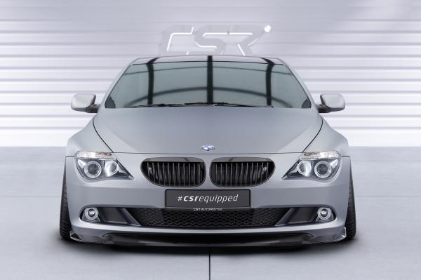 CSR Frontspoiler | Cup-Spoilerlippe mit ABE für BMW 6er E63/E64 LCI CSL329-G Glossy schwarz Hochglanz (keine Lackierung erforderlich)