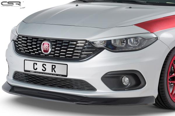 CSR Frontspoiler | Cup-Spoilerlippe mit ABE für Fiat Tipo (Typ 356) CSL344-G Glossy schwarz Hochglanz (keine Lackierung erforderlich)