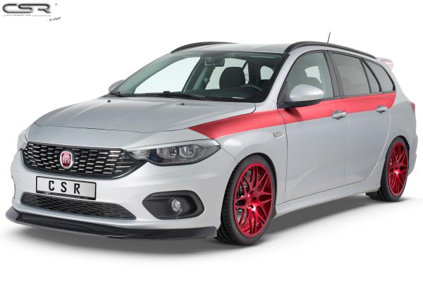 CSR Frontspoiler | Cup-Spoilerlippe mit ABE für Fiat Tipo (Typ 356) CSL344-G Glossy schwarz Hochglanz (keine Lackierung erforderlich)