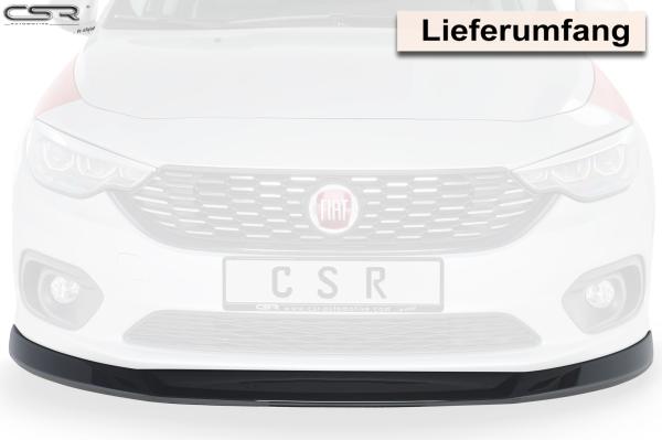 CSR Frontspoiler | Cup-Spoilerlippe mit ABE für Fiat Tipo (Typ 356) CSL344-G Glossy schwarz Hochglanz (keine Lackierung erforderlich)