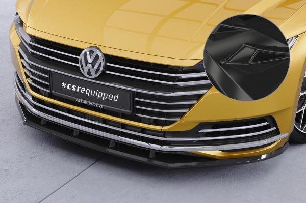 CSR Frontspoiler | Cup-Spoilerlippe mit ABE für VW Arteon CSL347-G Glossy schwarz Hochglanz (keine Lackierung erforderlich)