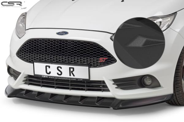 CSR Frontspoiler | Cup-Spoilerlippe mit ABE für Ford Fiesta MK7 ST CSL351-S strukturiert schwarz matt (keine Lackierung erforderlich)