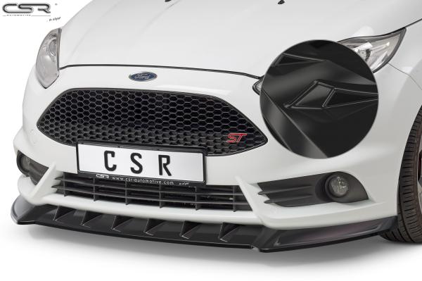 CSR Frontspoiler | Cup-Spoilerlippe mit ABE für Ford Fiesta MK7 ST CSL351-G Glossy schwarz Hochglanz (keine Lackierung erforderlich)