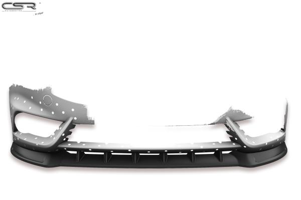 CSR Frontspoiler | Cup-Spoilerlippe mit ABE für Ford Fiesta MK7 ST CSL351-C Carbon Look Hochglanz (keine Lackierung erforderlich)
