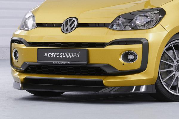 CSR Frontspoiler | Cup-Spoilerlippe mit ABE für VW up! CSL353-C Carbon Look Hochglanz (keine Lackierung erforderlich)