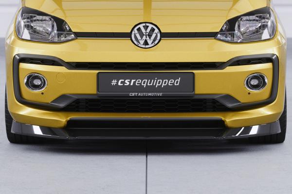 CSR Frontspoiler | Cup-Spoilerlippe mit ABE für VW up! CSL353-C Carbon Look Hochglanz (keine Lackierung erforderlich)