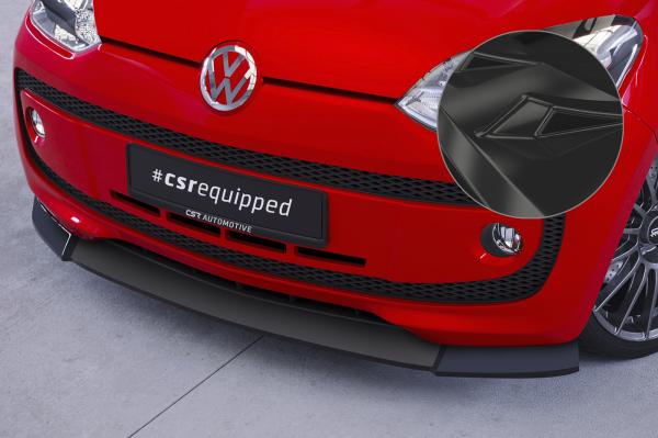 CSR Frontspoiler | Cup-Spoilerlippe mit ABE für VW up! CSL354-G Glossy schwarz Hochglanz (keine Lackierung erforderlich)