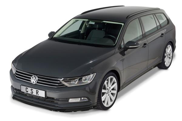 CSR Frontspoiler | Cup-Spoilerlippe mit ABE für VW Passat B8 Typ 3G CSL359-G Glossy schwarz Hochglanz (keine Lackierung erforderlich)