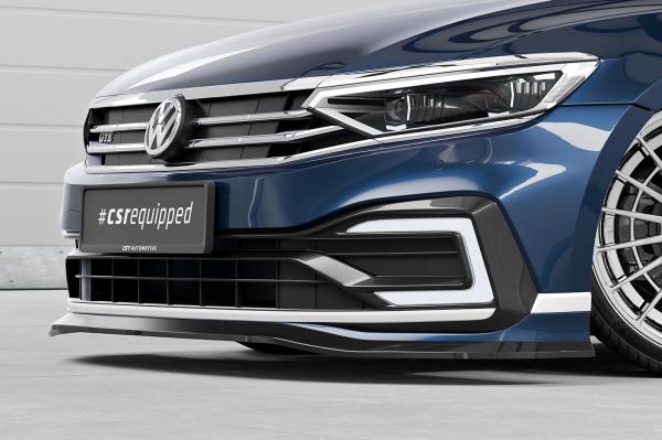 CSR Frontspoiler | Cup-Spoilerlippe mit ABE für VW Passat B8 Typ 3G CSL362-C Carbon Look Hochglanz (keine Lackierung erforderlich)