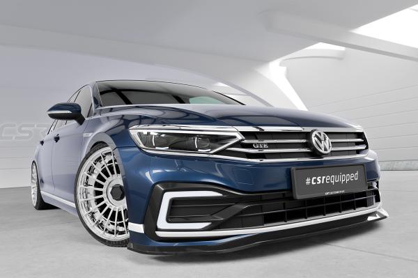 CSR Frontspoiler | Cup-Spoilerlippe mit ABE für VW Passat B8 Typ 3G CSL362-C Carbon Look Hochglanz (keine Lackierung erforderlich)