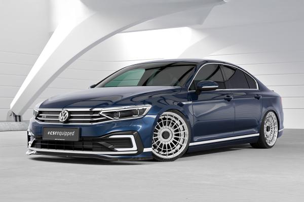 CSR Frontspoiler | Cup-Spoilerlippe mit ABE für VW Passat B8 Typ 3G CSL362-C Carbon Look Hochglanz (keine Lackierung erforderlich)