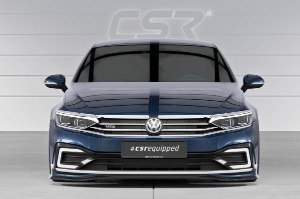 CSR Frontspoiler | Cup-Spoilerlippe mit ABE für VW Passat B8 Typ 3G CSL362-C Carbon Look Hochglanz (keine Lackierung erforderlich)