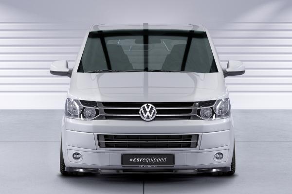 CSR Frontspoiler | Cup-Spoilerlippe mit ABE für VW T5 Bus CSL363-S strukturiert schwarz matt (keine Lackierung erforderlich)