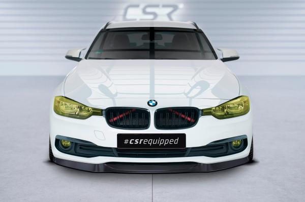 CSR Frontspoiler | Cup-Spoilerlippe mit ABE für BMW 3er F30/F31 CSL366-G Glossy schwarz Hochglanz (keine Lackierung erforderlich)