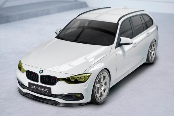 CSR Frontspoiler | Cup-Spoilerlippe mit ABE für BMW 3er F30/F31 CSL366-G Glossy schwarz Hochglanz (keine Lackierung erforderlich)