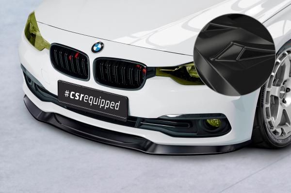 CSR Frontspoiler | Cup-Spoilerlippe mit ABE für BMW 3er F30/F31 CSL366-G Glossy schwarz Hochglanz (keine Lackierung erforderlich)