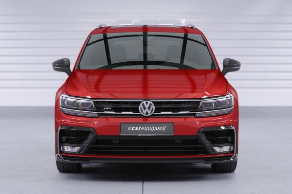 CSR Frontspoiler | Cup-Spoilerlippe mit ABE für VW Tiguan II (Typ AD1) R-Line CSL367-S strukturiert schwarz matt (keine Lackierung erforderlich)