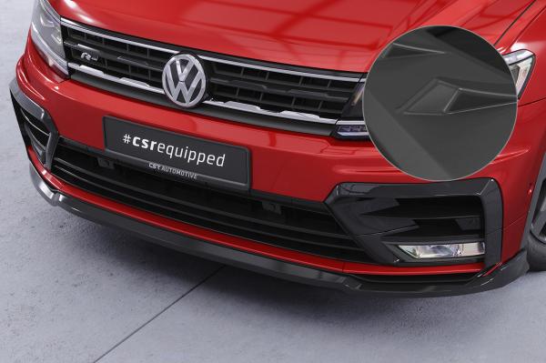 CSR Frontspoiler | Cup-Spoilerlippe mit ABE für VW Tiguan II (Typ AD1) R-Line CSL367-L Lackierung erforderlich (unlackiert roh)