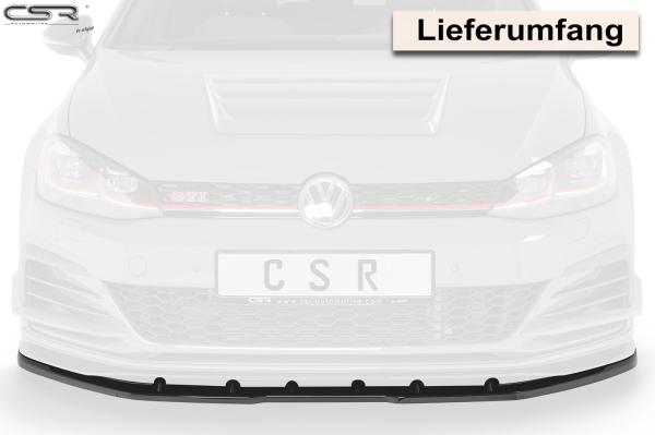 CSR Frontspoiler | Cup-Spoilerlippe mit ABE für VW Golf 7 GTI TCR CSL368-L Lackierung erforderlich (unlackiert roh)
