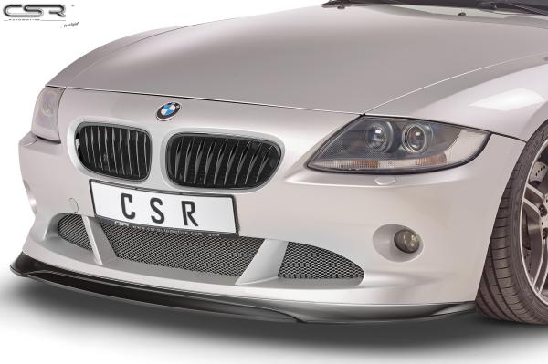 CSR Frontspoiler | Cup-Spoilerlippe mit ABE für BMW Z4 E85 CSL370-G Glossy schwarz Hochglanz (keine Lackierung erforderlich)