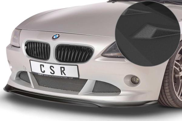 CSR Frontspoiler | Cup-Spoilerlippe mit ABE für BMW Z4 E85 CSL370-S strukturiert schwarz matt (keine Lackierung erforderlich)