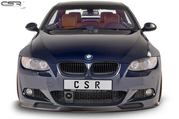 CSR Frontspoiler | Cup-Spoilerlippe mit ABE für BMW 3er E92/E93 M-Paket CSL372-G Glossy schwarz Hochglanz (keine Lackierung erforderlich)