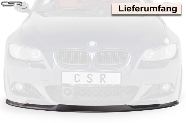 CSR Frontspoiler | Cup-Spoilerlippe mit ABE für BMW 3er E92/E93 M-Paket CSL372-G Glossy schwarz Hochglanz (keine Lackierung erforderlich)