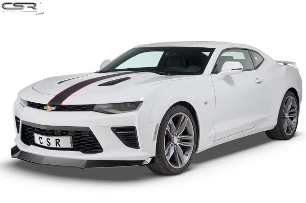 CSR Frontspoiler | Cup-Spoilerlippe mit ABE für Chevrolet Camaro 6 CSL379-C Carbon Look Hochglanz (keine Lackierung erforderlich)