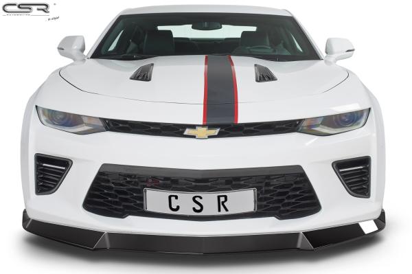 CSR Frontspoiler | Cup-Spoilerlippe mit ABE für Chevrolet Camaro 6 CSL379-C Carbon Look Hochglanz (keine Lackierung erforderlich)